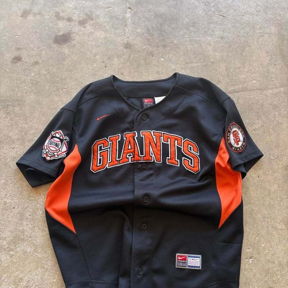 Nike San Francisco Giants Jersey Size Youth M Black Orange MLB